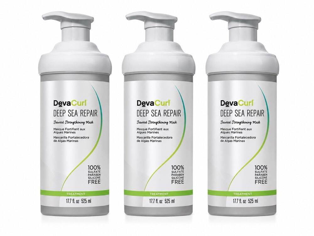 3 DevaCurl Deep Sea Repair Strengthening Mask 17.7 fl oz / 525ml Treatment